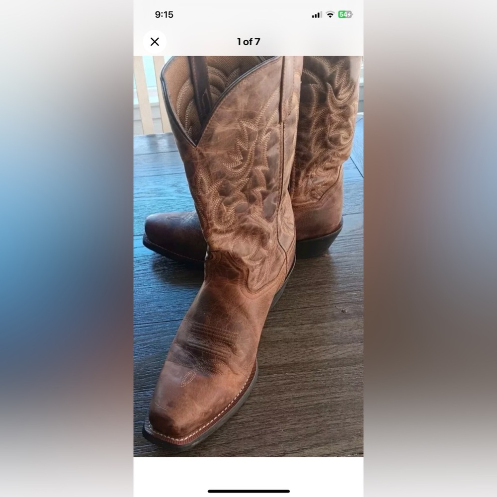 Brown Western Cowboy Boots Laredo The Bryce in great condition. Size 12D